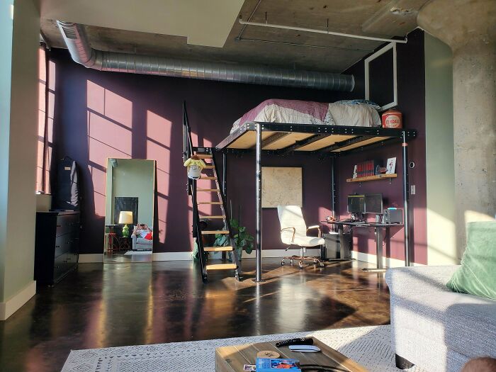 I Raised My Bed Up To Create Some More Space In My Loft