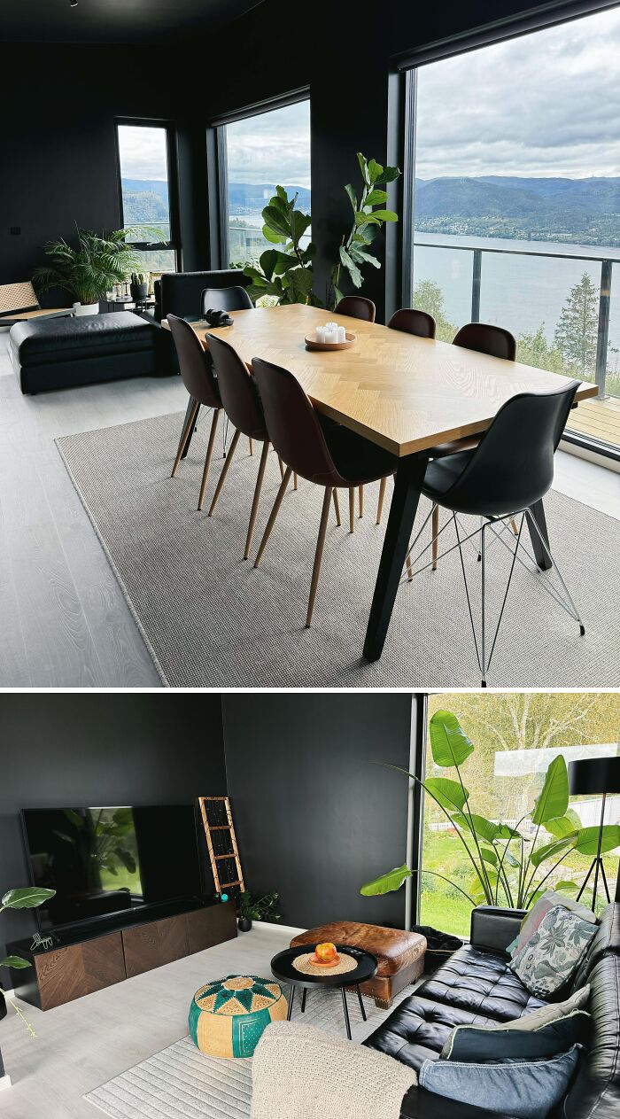 Our Home (43m And 38m) In Norway, Which We Built Next To A Fjord