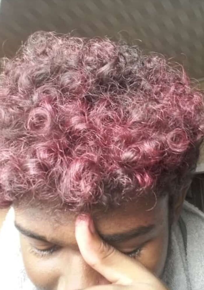 Mistakes Were Made. My Friend Just Tried To Dye His Hair Red Without Using Any Of The Instructions On The Box