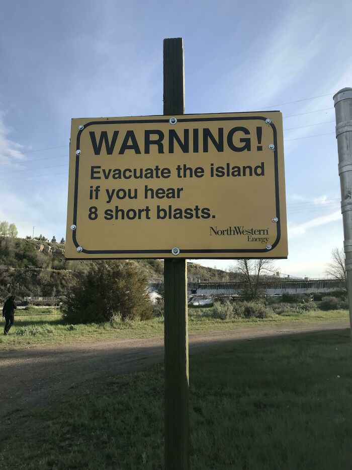 Sign At A Park In My Town By Our City Dam