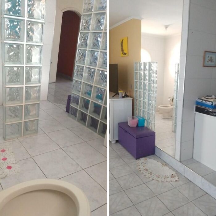 My Uncle's House Got A Bathroom Without A Door, Literally The First Thing You See When You Enter The House
