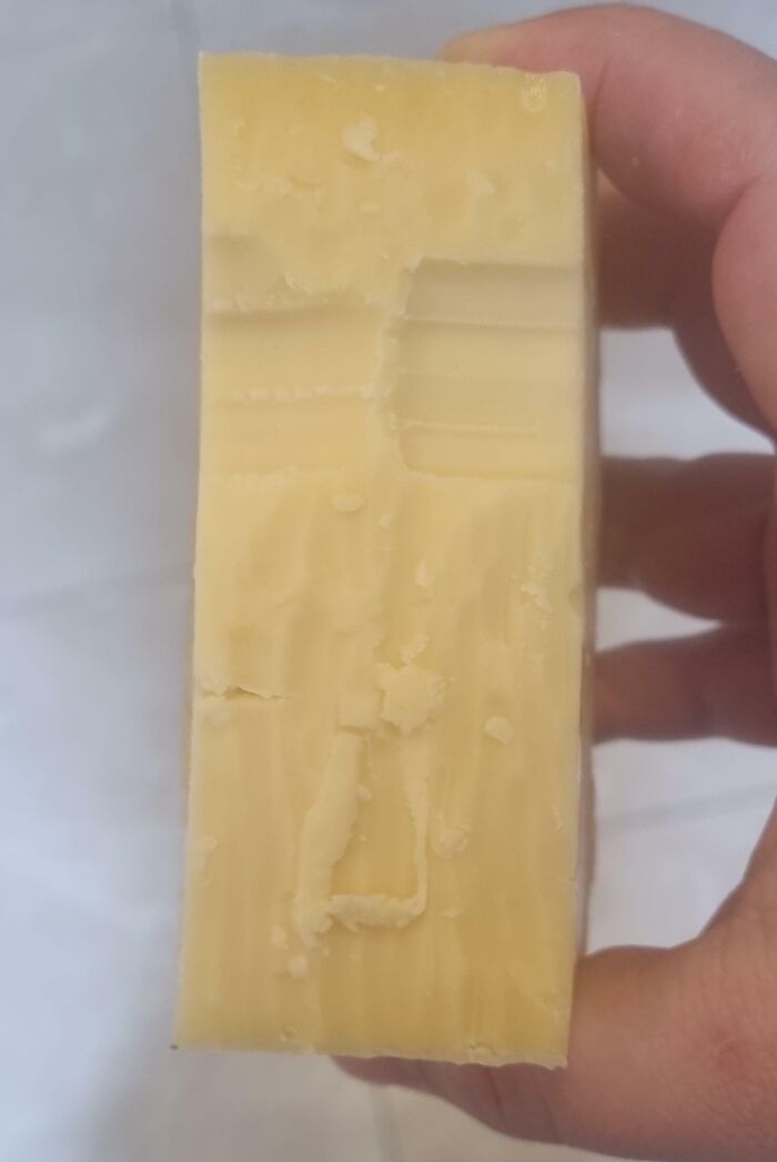 Girlfriend Decided That After Being Done Grating Cheese, It Would Be A Good Idea To Just Take A Bite Out Of A Block Of Cheese