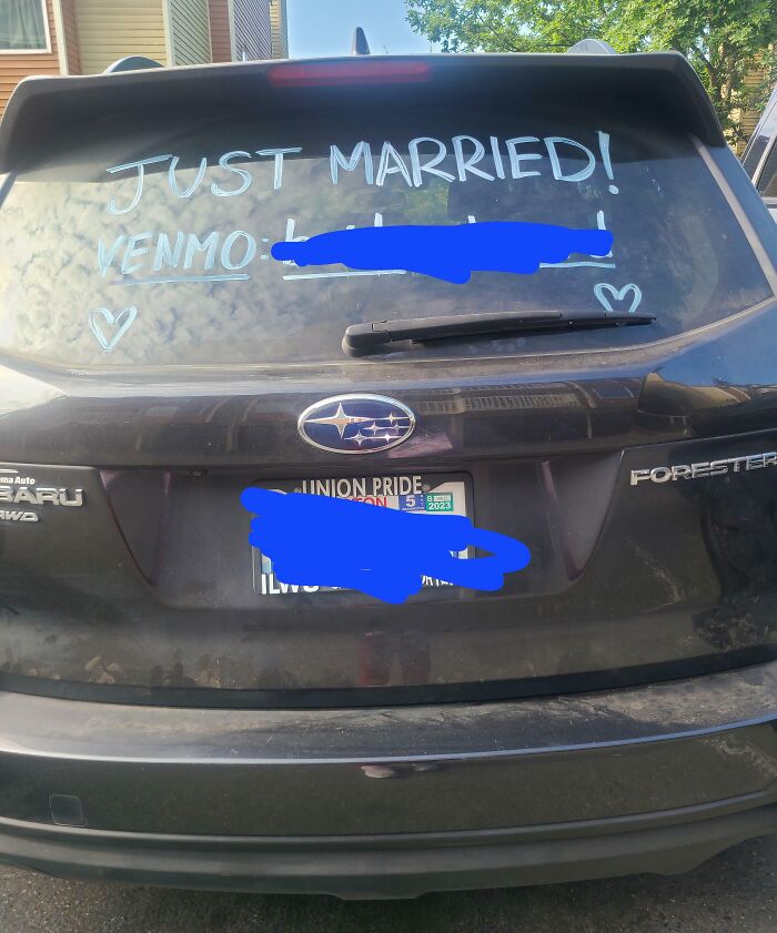 This Is As Tacky As It Gets.... Not Even A "Buy The Bride A Drink" Just $$$ Pls