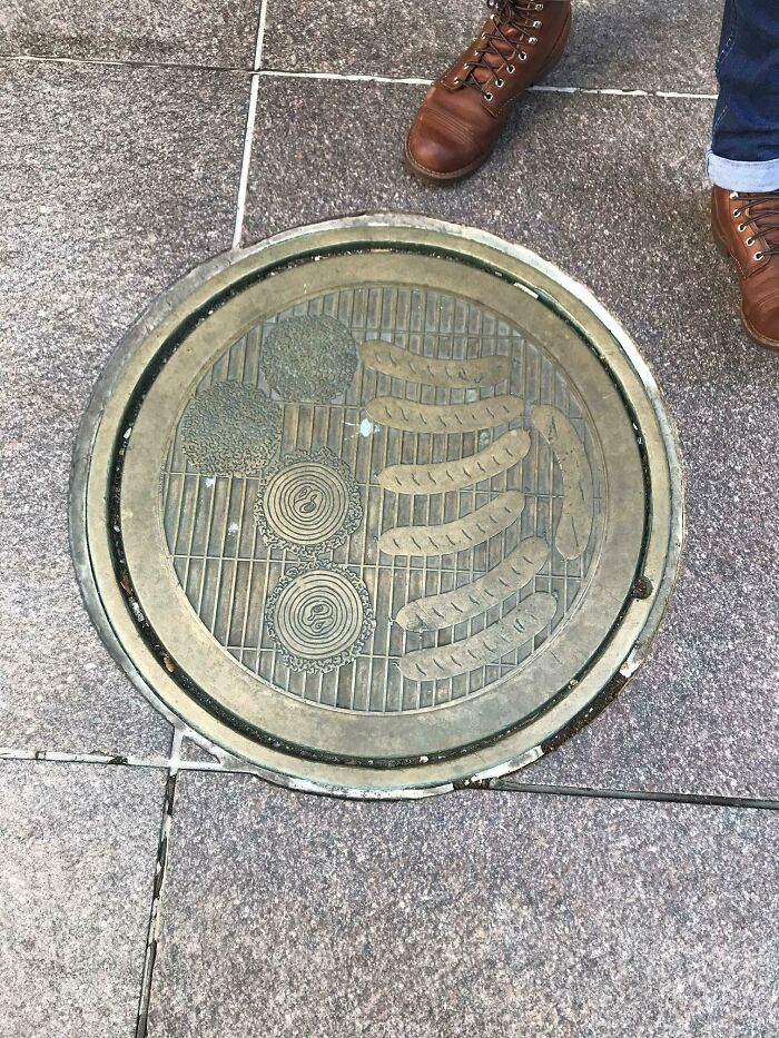 This Manhole Cover That Looks Like A Grill