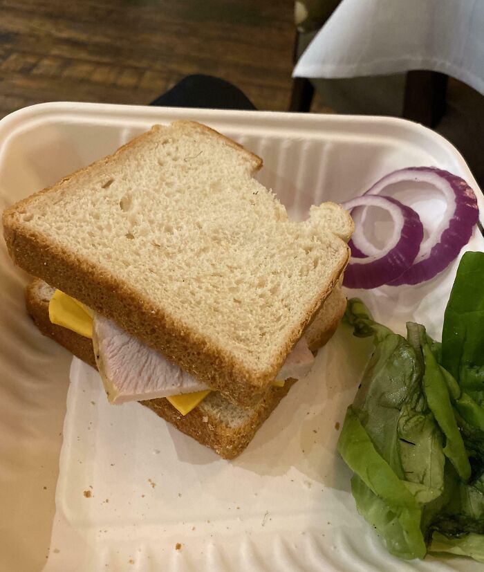 Girlfriend’s Little Brother Just Worked His First Thanksgiving Double. This Was The Staff Meal