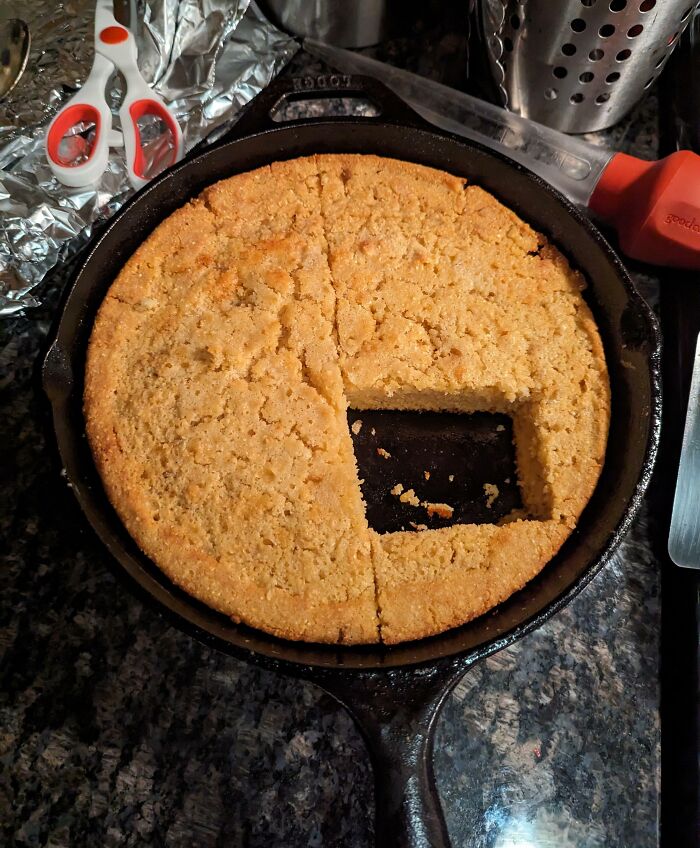 How My Dad Eats Our Cornbread For Thanksgiving