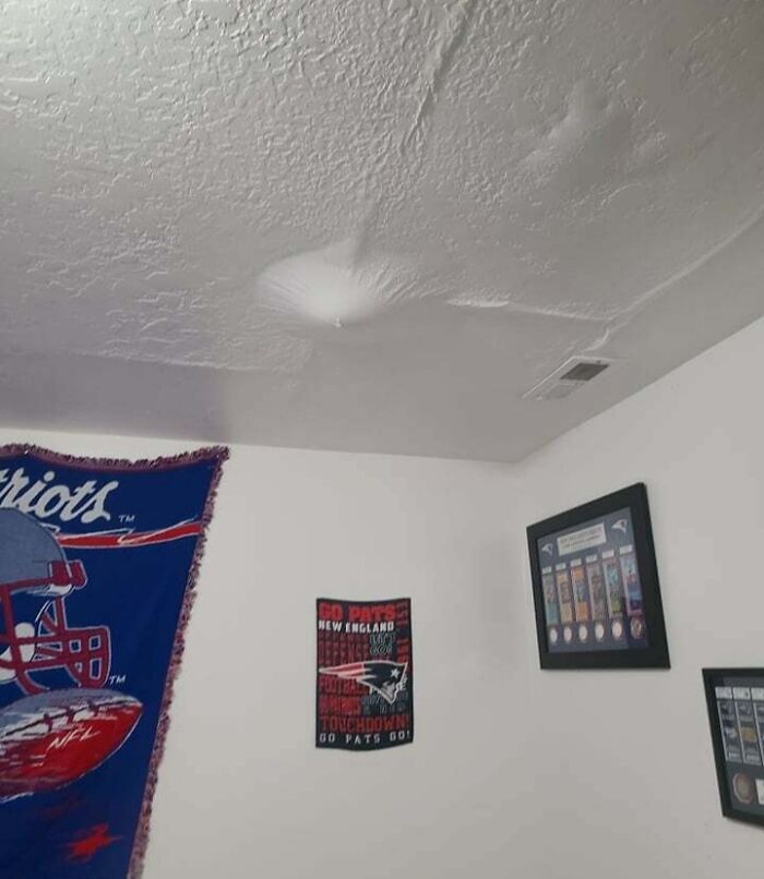 Gone For Vacation For 5 Days. Came Back To Find This Leaking In Our Basement Guest Bedroom. My Wife's Family Is Coming For Thanksgiving In 2 Days