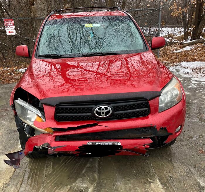 Crashed My Car On The Way Home For Thanksgiving This Morning