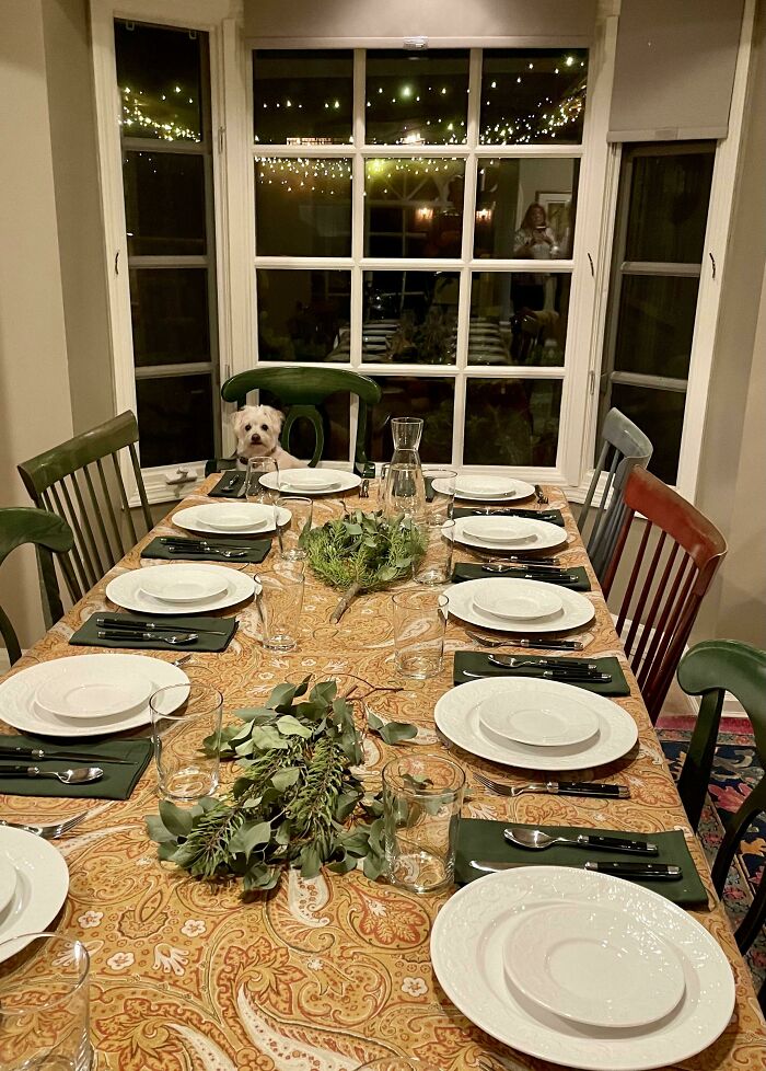 The First To Be Seated For Thanksgiving