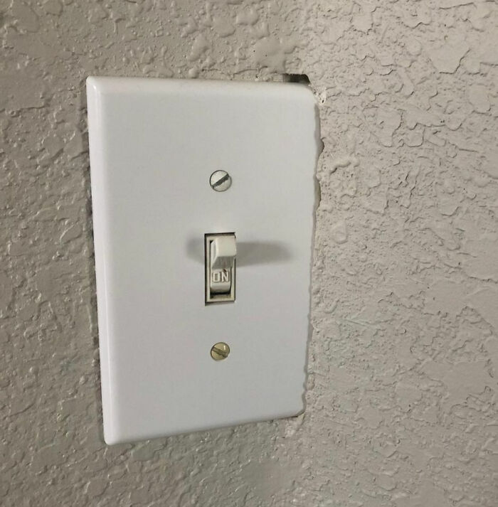 It's Like The Wall Ate The Light Switch Cover