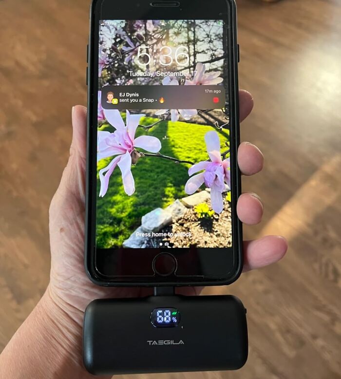 Power Up Anywhere, Anytime With The Convenient And Compact Portable Phone Charger For iPhone That Plugs Directly Into Your Phone - No Cables Needed