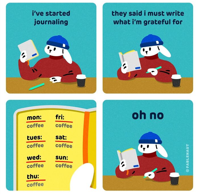 This Artist Creates Coffee-Fueled Comics, Here Are 30 Of The Best Ones