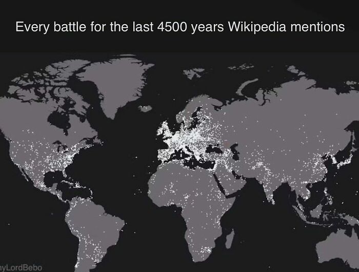 Map Shows All Known Battles In Human History