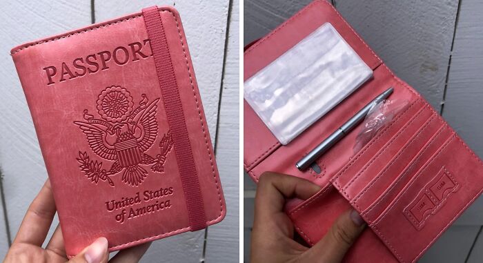 Ditch Those Flimsy Passport Covers And Travel In Style! This Chic Passport Holder Is The Perfect Way To Keep Your Travel Documents Safe, Organized, And Looking Fabulous 