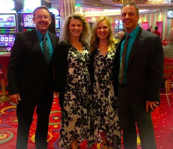 My Parents (On Left) Matching With Strangers From Their Cruise