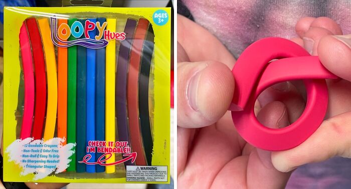 These Bendable Crayons Are The Perfect Stocking Stuffer For The Little Artist In Your Life! They're Flexible, Fun, And Won't Break (Even If Your Kid Decides To Use Them As A Drumstick)