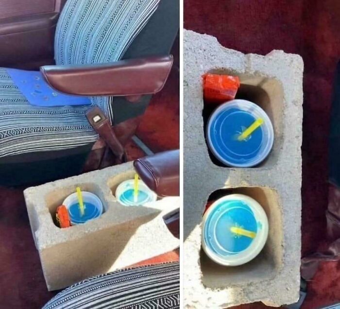 ¿No hay portavasos? Tengo la solución 