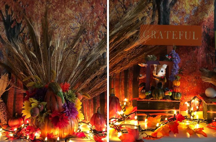 We Are Grateful For Larry’s Creative Seasonal Display At 40 Hazelwood