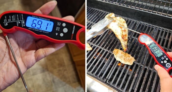 Kiss Overcooked Chicken Goodbye! This Digital Meat Thermometer Will Ensure Your Culinary Creations Are Cooked To Perfection, Every Time. You'll Be A Grillmaster In No Time