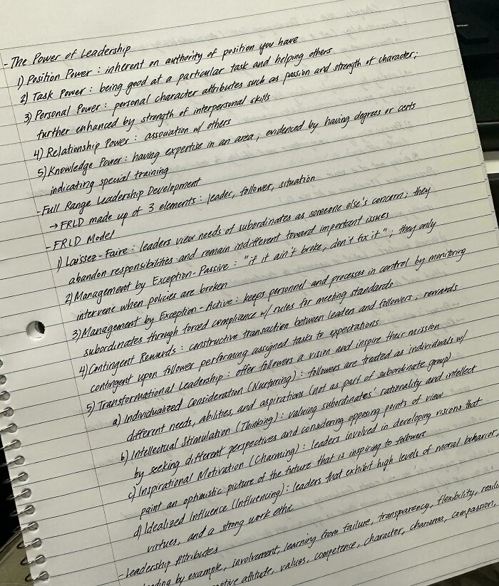 Notes From A Test I Took