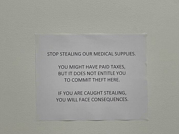 This Sign At My Doctors Office. Who Does This?