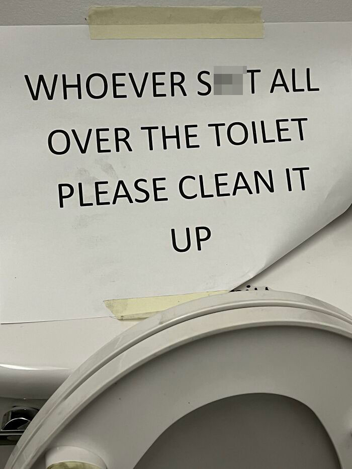 Sign In My Work’s One Bathroom