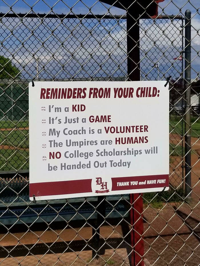 This Is At My Local Park That Has 5 Baseball Fields. The Parents Need To Control Themselves