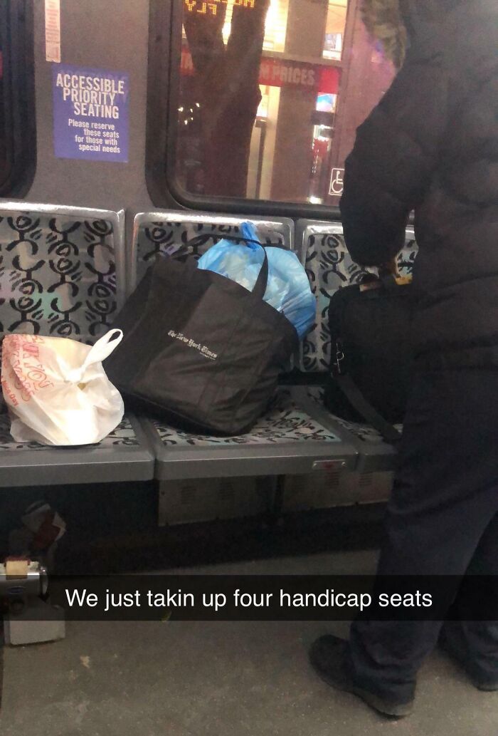 Lovely Woman Who’s A Regular On My Bus Decided To Bring Her Shopping Haul With Her On The Commute Home