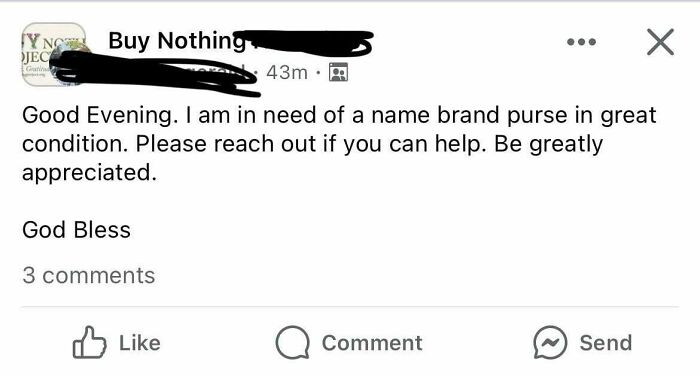 One Person’s Request For The Last Six Months