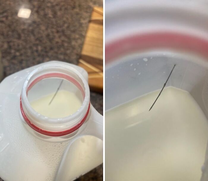 Found A Needle In My Milk This Morning
