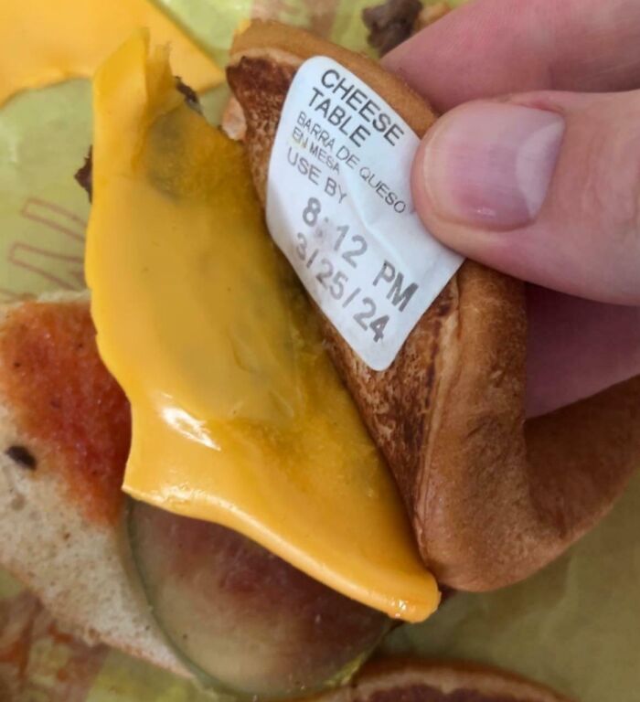 Found A Sticker In My McDonald's Cheeseburger Today