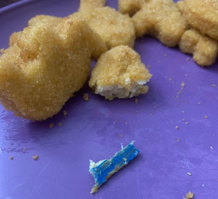 My Impossible Vegetarian Nugget Had A Piece Of Wood In It
