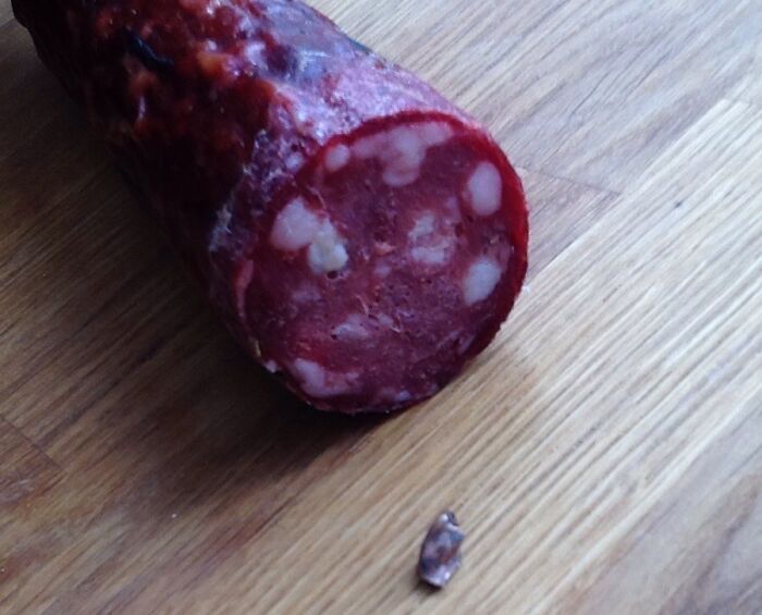 My Moose Sausage Had A Bullet Piece In It