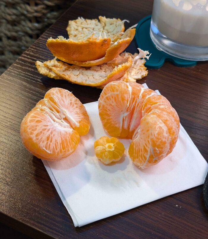 Orange Had A Very Small Orange Inside It