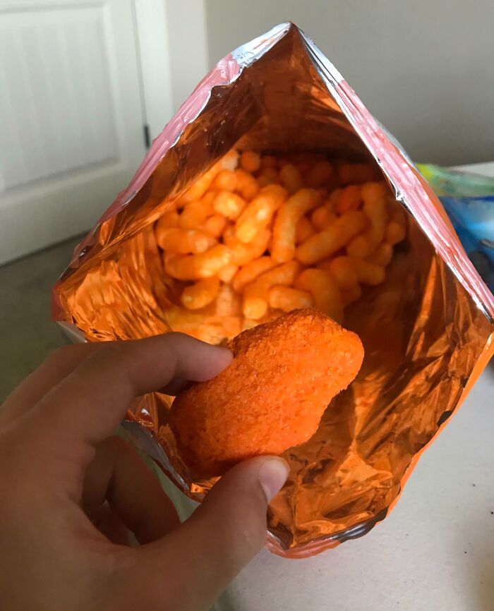 Found This Block Of Cheese In My Cheeto Puffs Today