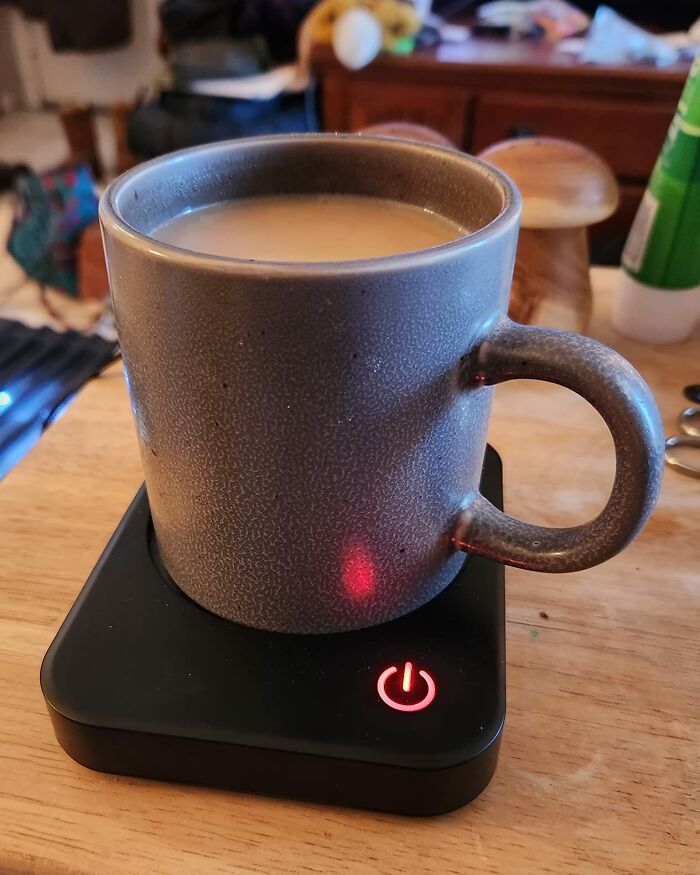 Keep Your Coffee Warm And Cozy With The Coffee Mug Warmer, A Thoughtful Solution That Saves You From Lukewarm Sips And Constant Reheats