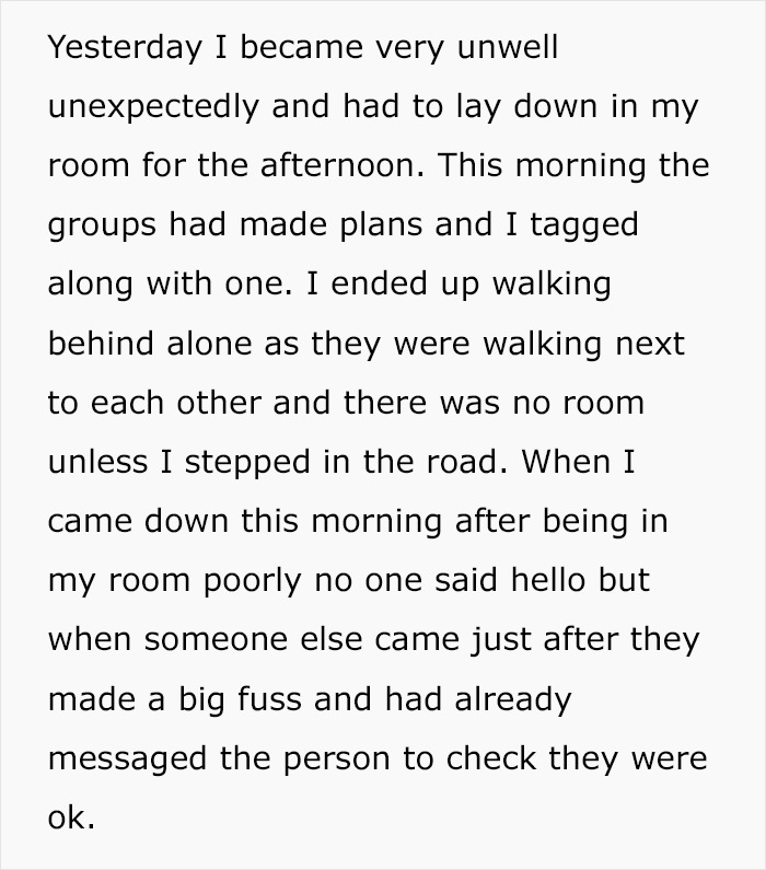 "I'm A Big Girl And Can Accept That People Don't Like Me": Woman Gets Ignored While On Trip "I'm A Big Girl And Can Accept That People Don't Like Me": Woman Gets Ignored While On Trip