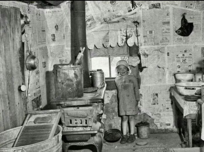 Young Girl During The Great Depression, 1930s