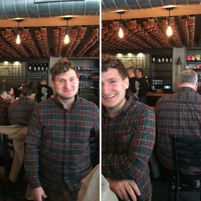 My Buddy Was Wearing The Same Shirt As A Woman At The Bar. She Left And Was Replaced About An Hour Later By Another Man Wearing The Same Shirt