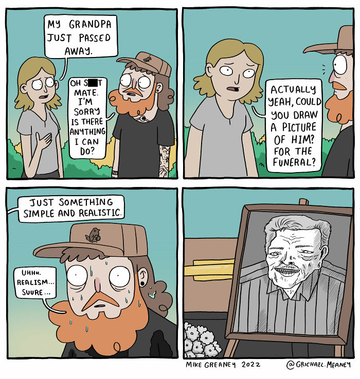 Absurd And Funny Comics By Mike Greaney