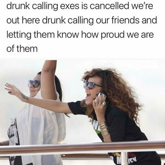 Woman in sunglasses playfully using a phone, capturing a relatable meme theme for those above 30.