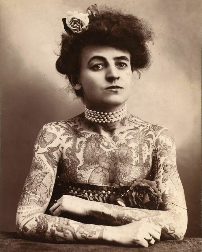 Tattoo Artist Maud Wagner, U.S., 1907