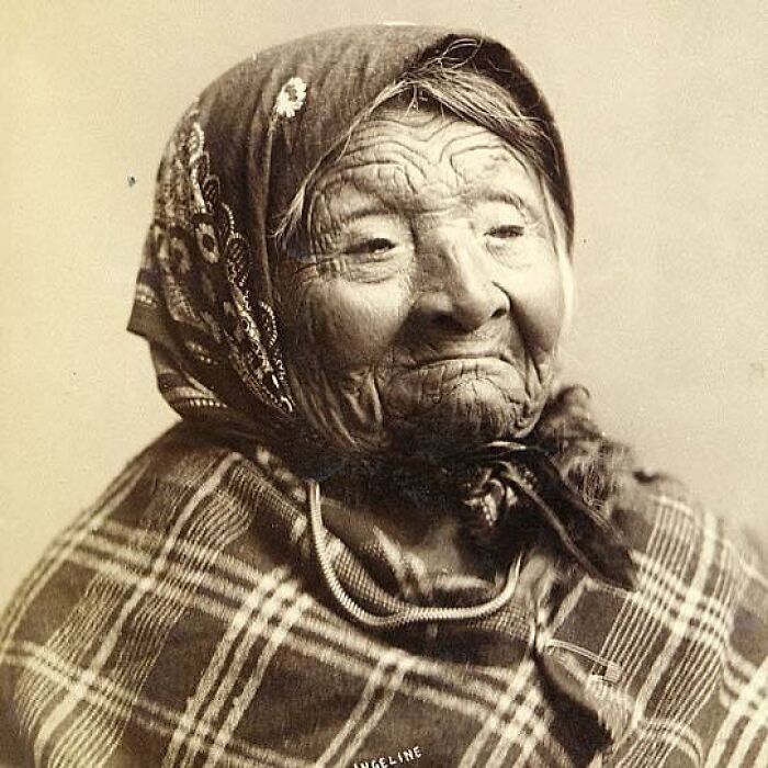 Portrait Of Kikisoblu, Also Known As Princess Angeline. Born Sometime In The 1820s, Kikisoblu Was The Daughter Of Chief Seattle Of The Duwamish Tribe
