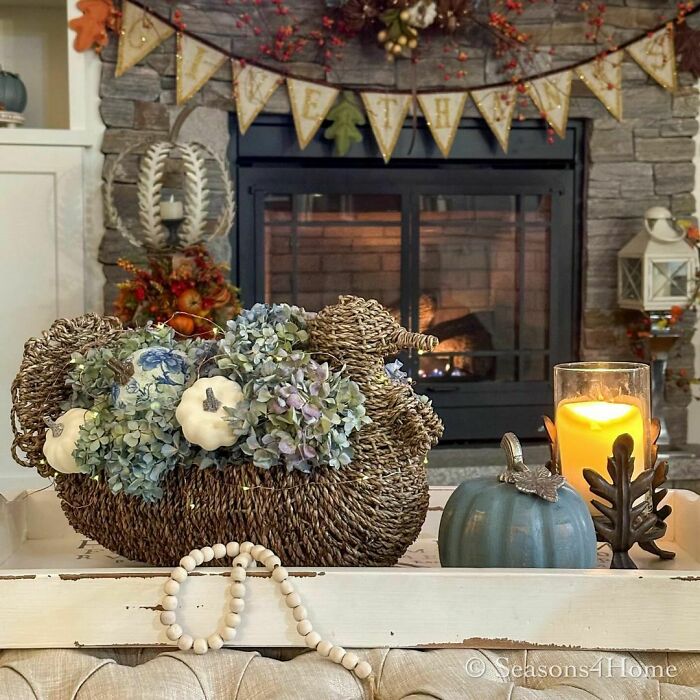 Loving The Moody Blues Inspired By My Dried Garden Hydrangeas For Thanksgiving