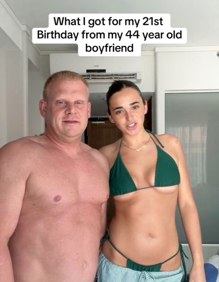 "Beyond Desperate": 21YO Woman Roasted For Age Gap With 44YO Boyfriend After Their TikTok Goes Viral