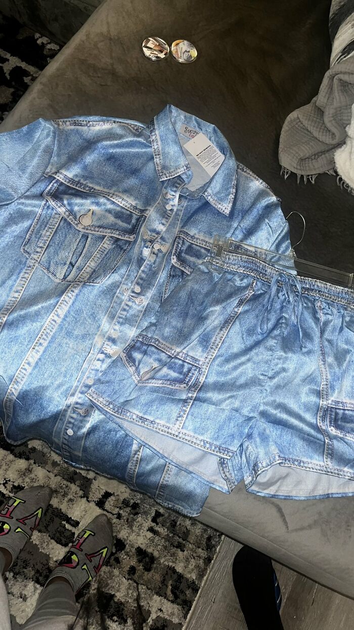 My Mama Ordered A Jean Set Off Temu