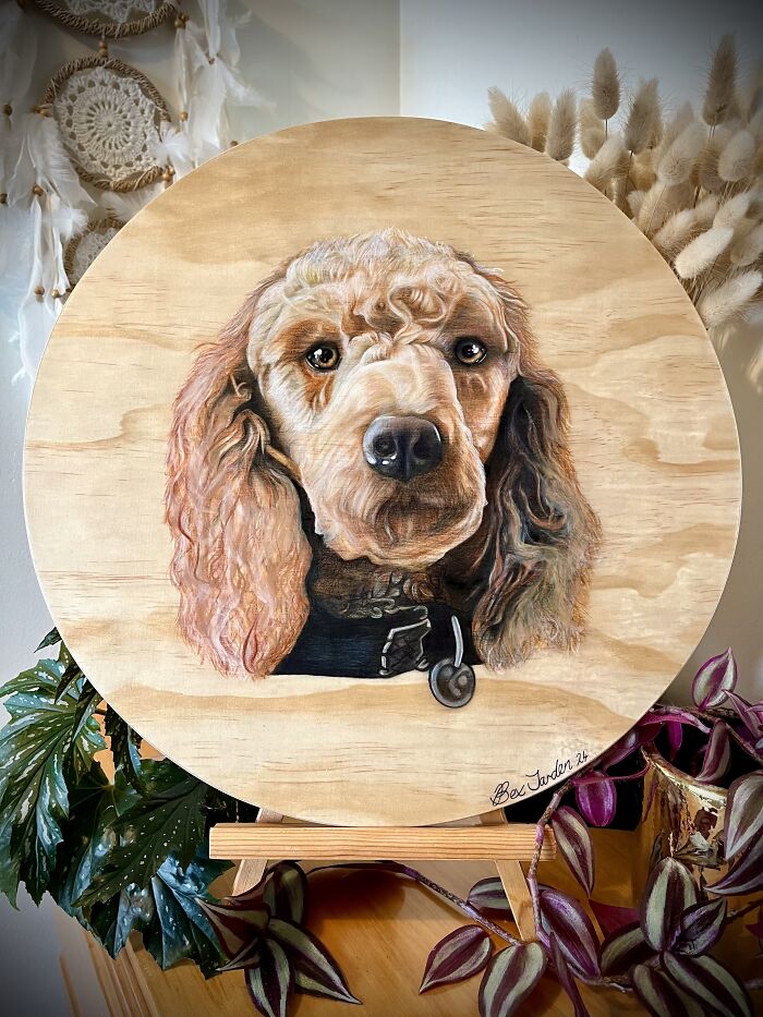 I Created 19 Unique Artworks On Wood Using Colored Pencils And Acrylic Paints