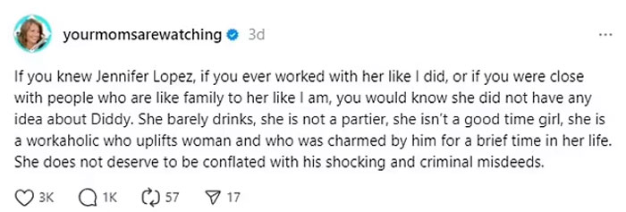 "Shocking And Criminal": Jennifer Lopez's Ex-Staffer Breaks Silence On Her Connection To Diddy