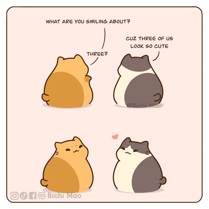 New Wholesome Comics By Olive Yong Showing The Sweet And Naughty Side Of Chubby Cats