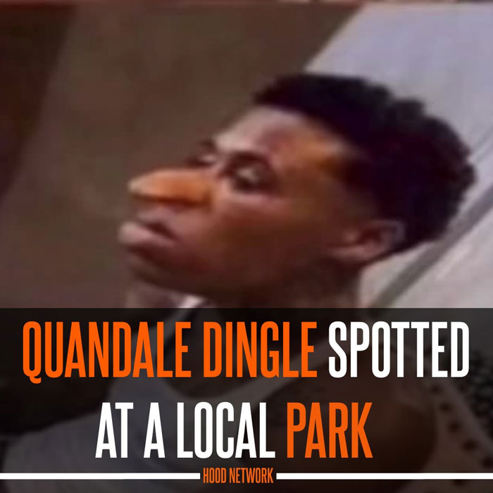 Quandale Dingle meme with exaggerated nose spotted 'at a local park,' adding humor to the internet legend. Quandale Dingle meme with exaggerated nose spotted 'at a local park,' adding humor to the internet legend.